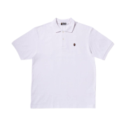 BAPE Ape Head One Point Relaxed Fit Polo White