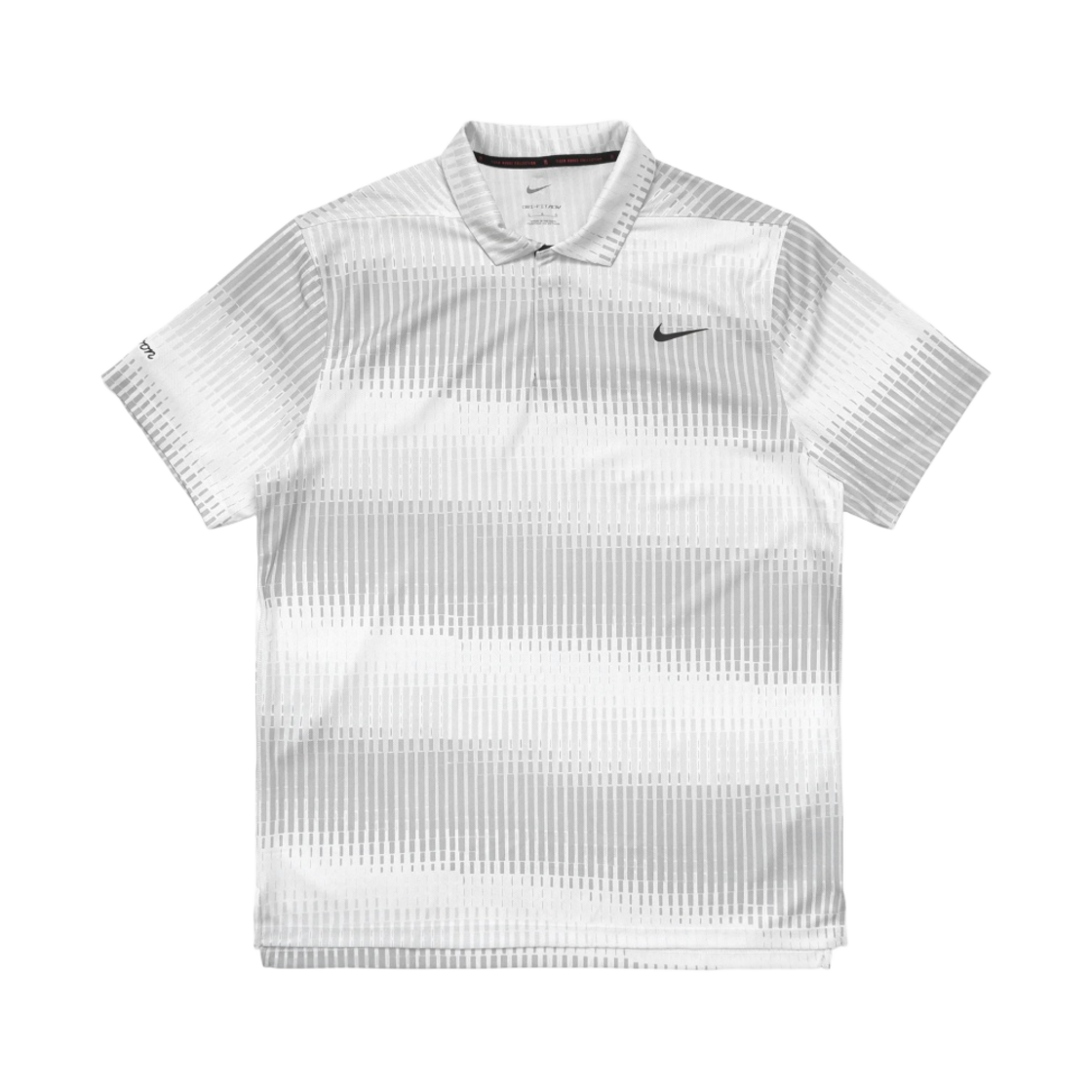 말본 골프 x 나이키 타이거 우즈 드라이핏 ADV FA 프린티드 폴로 화이트(Malbon Golf x Nike Dri-Fit ADV Tiger Woods FA Printed Polo White) - 1