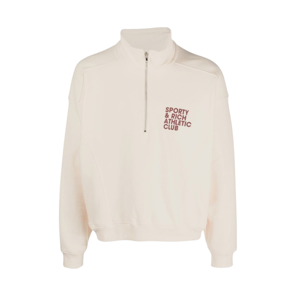 스포티 앤 리치 엑설사이즈 오픈 쿼터 집 크림(Sporty & Rich Exercise Often Quarter Zip Cream)