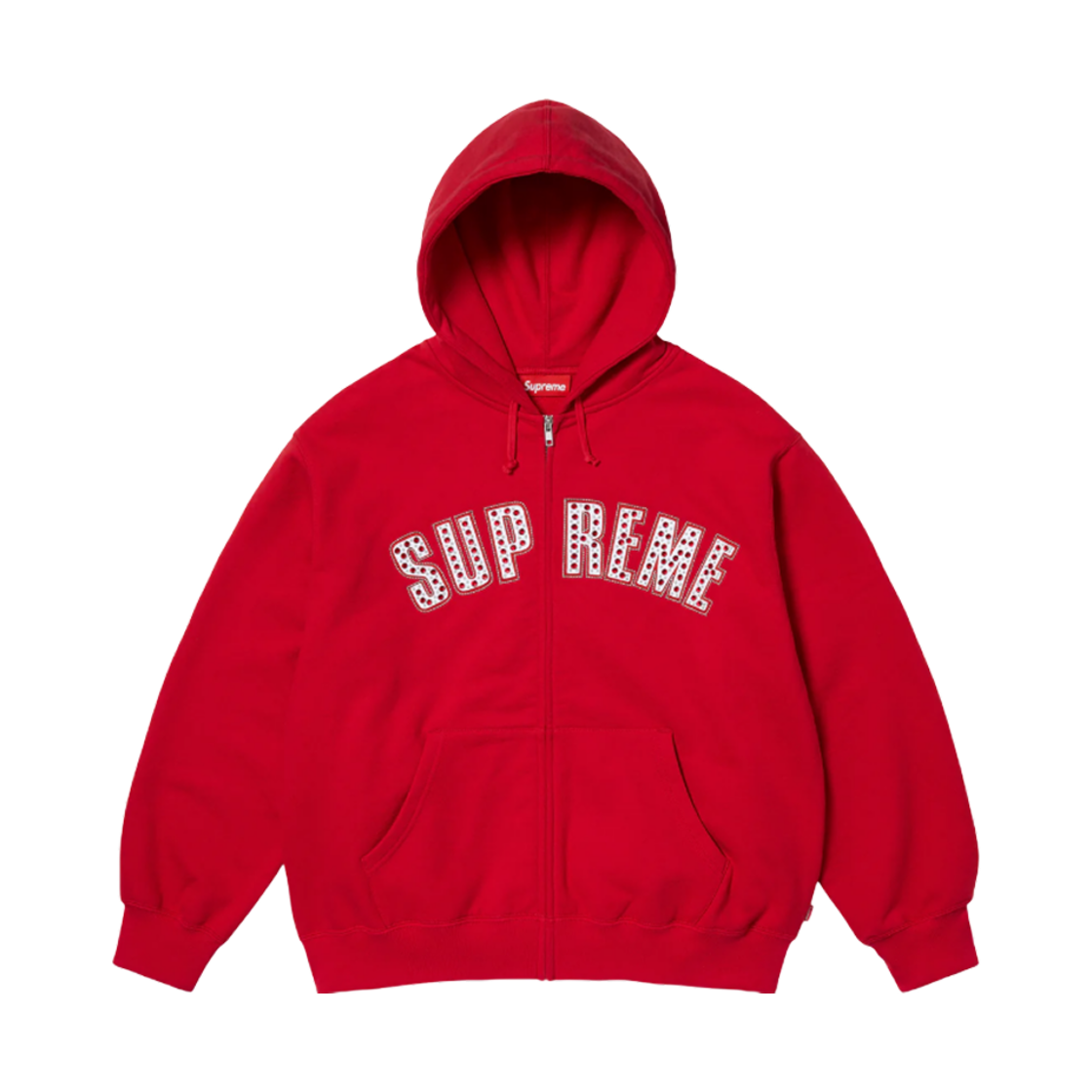 슈프림 x B.B. 사이먼 집업 후드 스웨트셔츠 레드 - 25SS(Supreme x B.B. Simon Zip Up Hooded Sweatshirt Red - 25SS) - 1