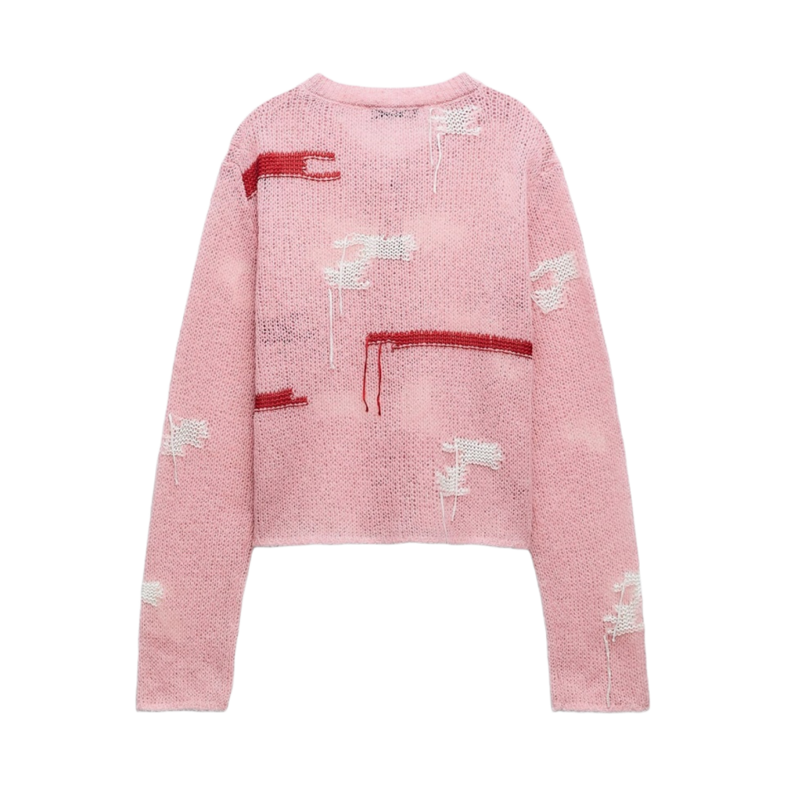 (W) 자라 자카드 니트 자켓 로즈 핑크((W) Zara Jacquard Knit Jacket Rose Pink) - 2