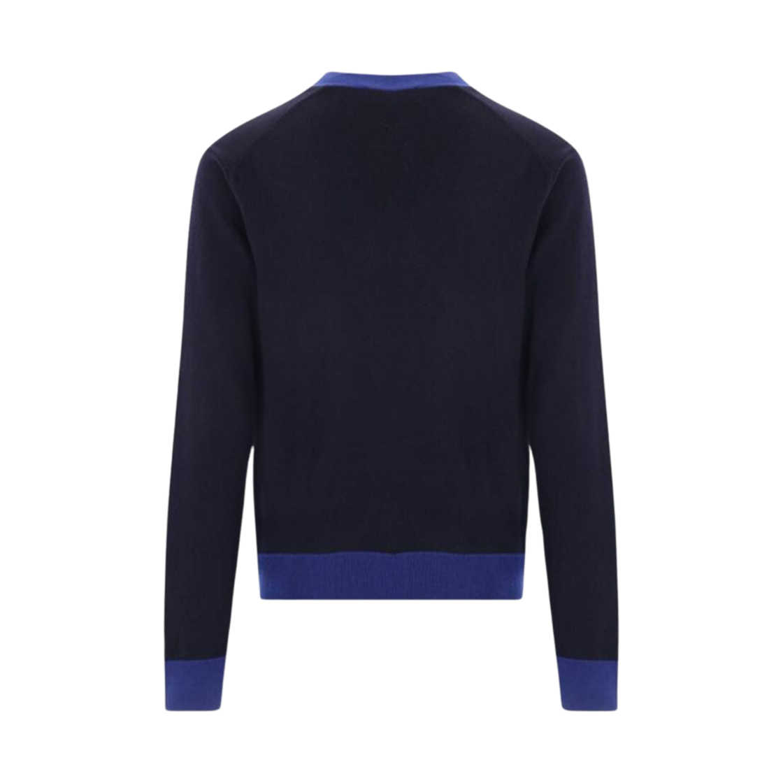메종 키츠네 볼드 폭스 헤드 패치 바이컬러 가디건 잉크 블루(Maison Kitsune Bold Fox Head Patch Bi-Color Cardigan Ink Blue) - 2