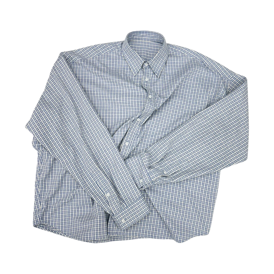 - Nonnod Flexible String Check Shirt Japanese Sky Blue