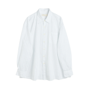 Our Legacy Borrowed Shirt Blue Sapphire Pinstripe