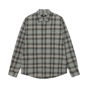 Stussy Motif Plaid Shirt Grey