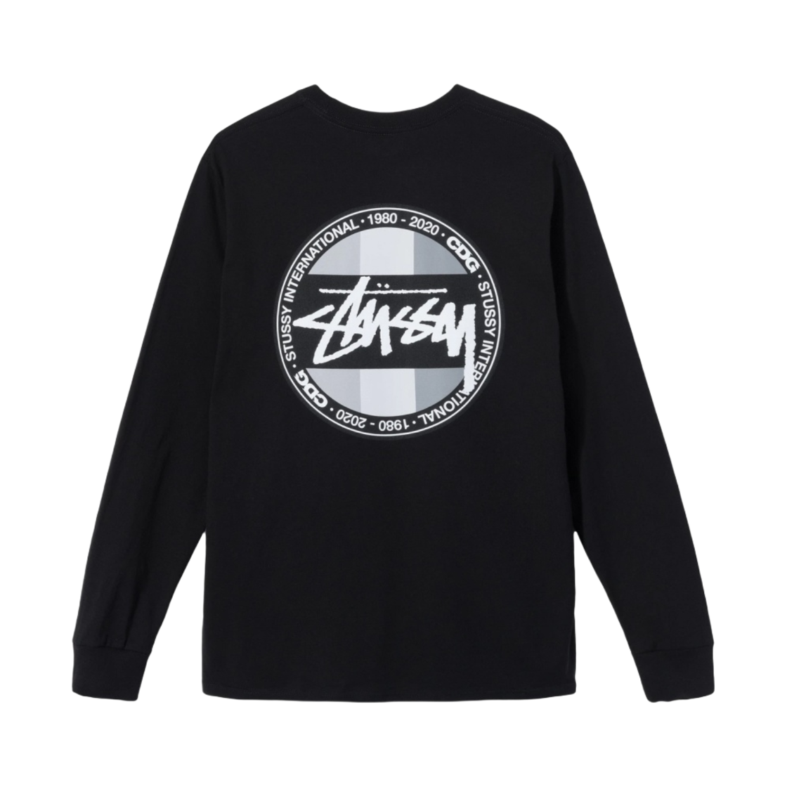 스투시 x CDG 닷 롱슬리브 티셔츠 블랙 | Stussy | KREAM
