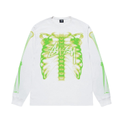 Stussy Rib Cage LS T-Shirt White