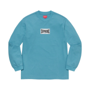 Supreme Woven Label L/S Top Slate - 20FW