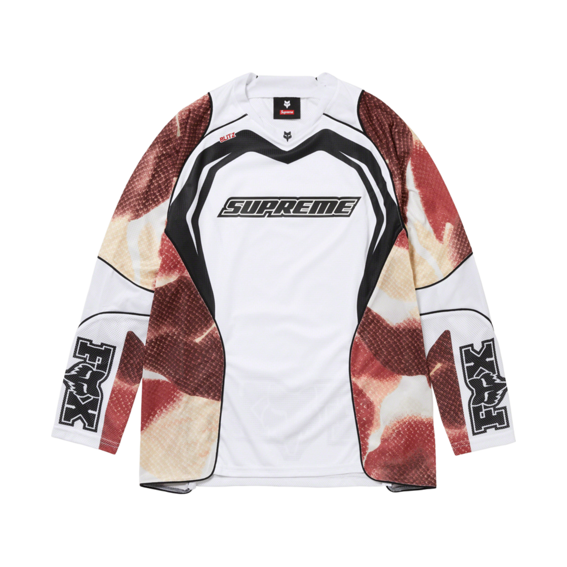 슈프림 x 폭스 레이싱 저지 화이트 - 23FW