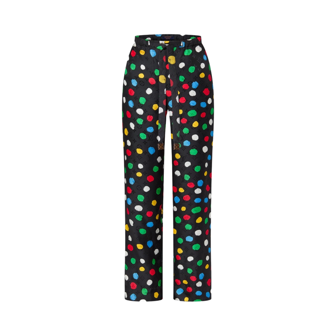 (W) 루이비통 x 야요이 쿠사마 페인티드 닷 파자마 팬츠 블랙((W) Louis Vuitton x YK Painted Dots Pajama Pants Black) - 1