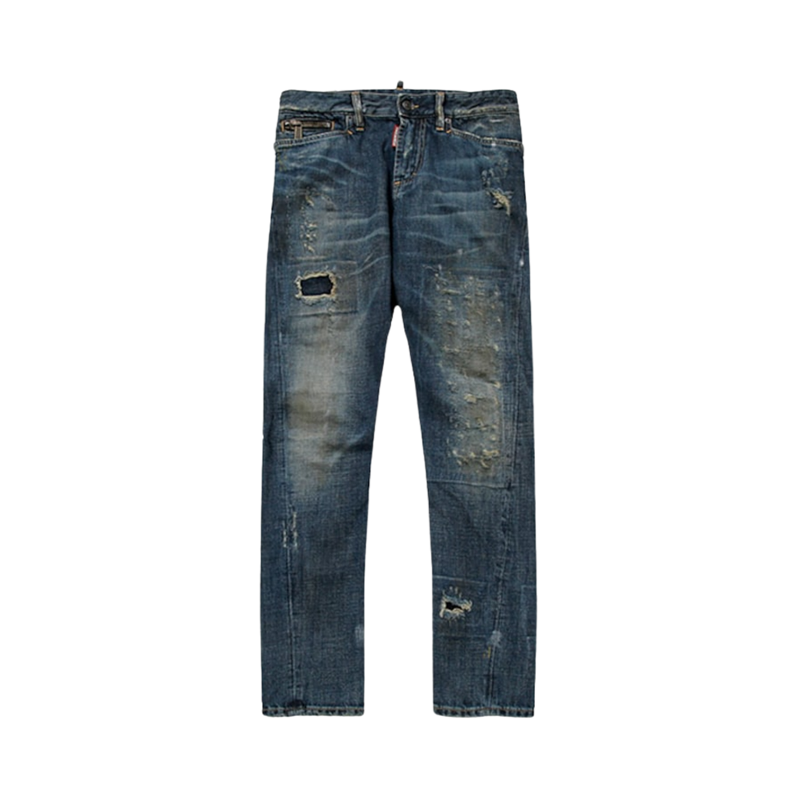 S74LA0949-S30281-470 Dsquared2 Retro 07 Dirty Washing Denim Jeans Blue