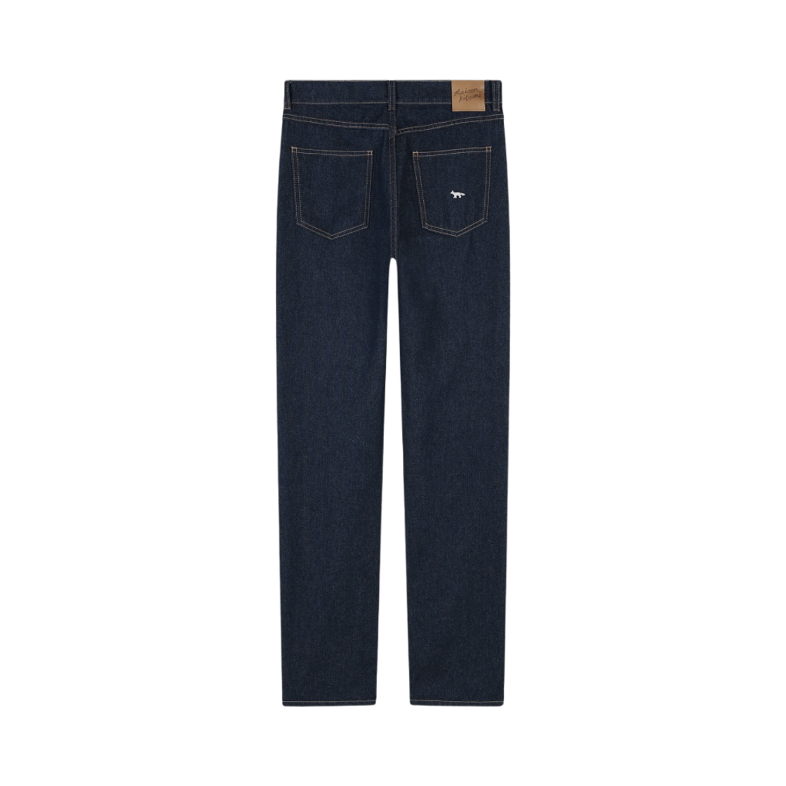 (W) 메종 키츠네 하이웨스트 진 워시드 인디고((W) Maison Kitsune High Waisted Jeans Washed Indigo) - 2