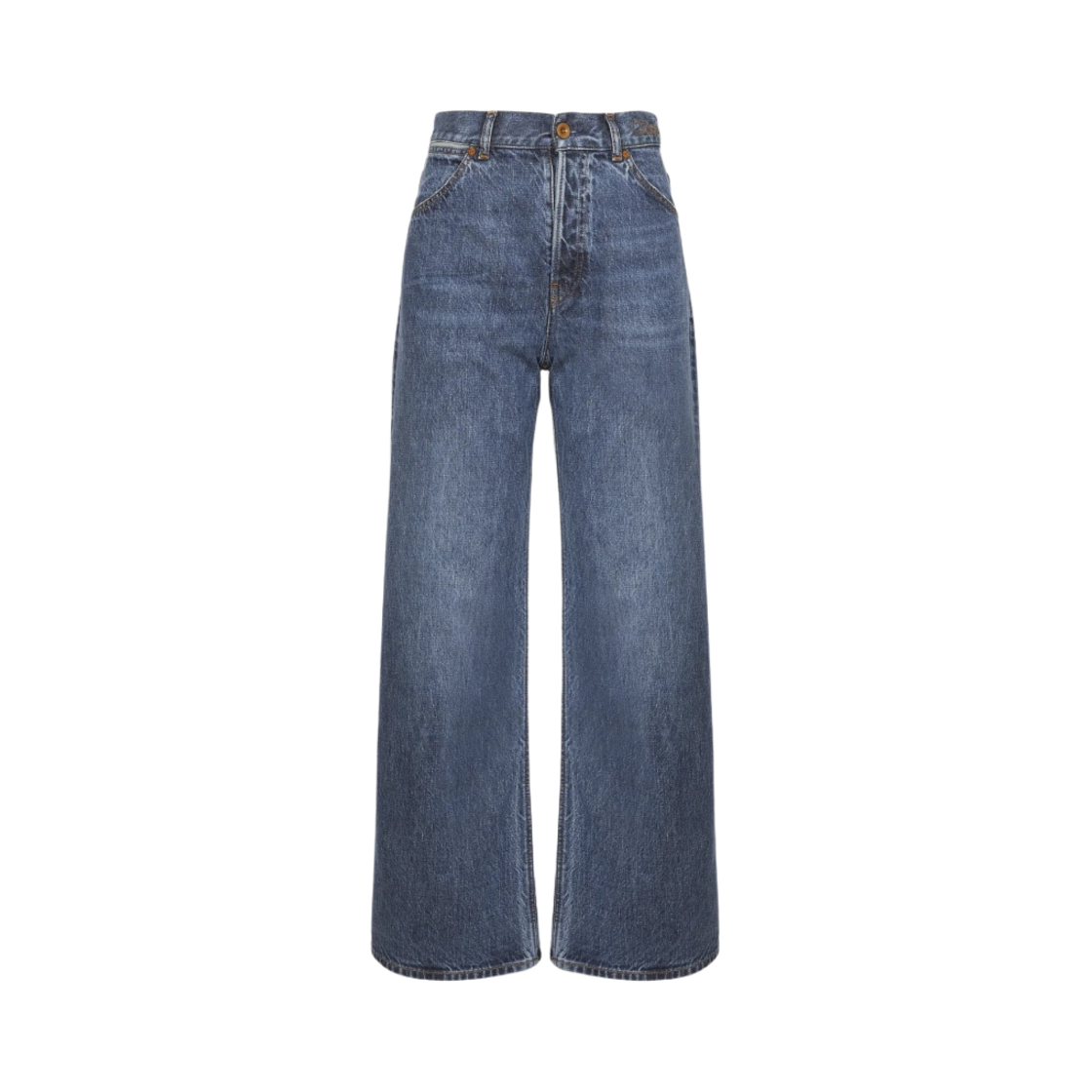(W) 끌로에 스트롬볼리 와이드 크롭 진 더스키 블루((W) Chloe Stromboli Wide Cropped Jeans Dusky Blue)