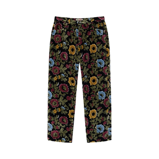 Stussy Floral Jacquard Big OL' Jean Black