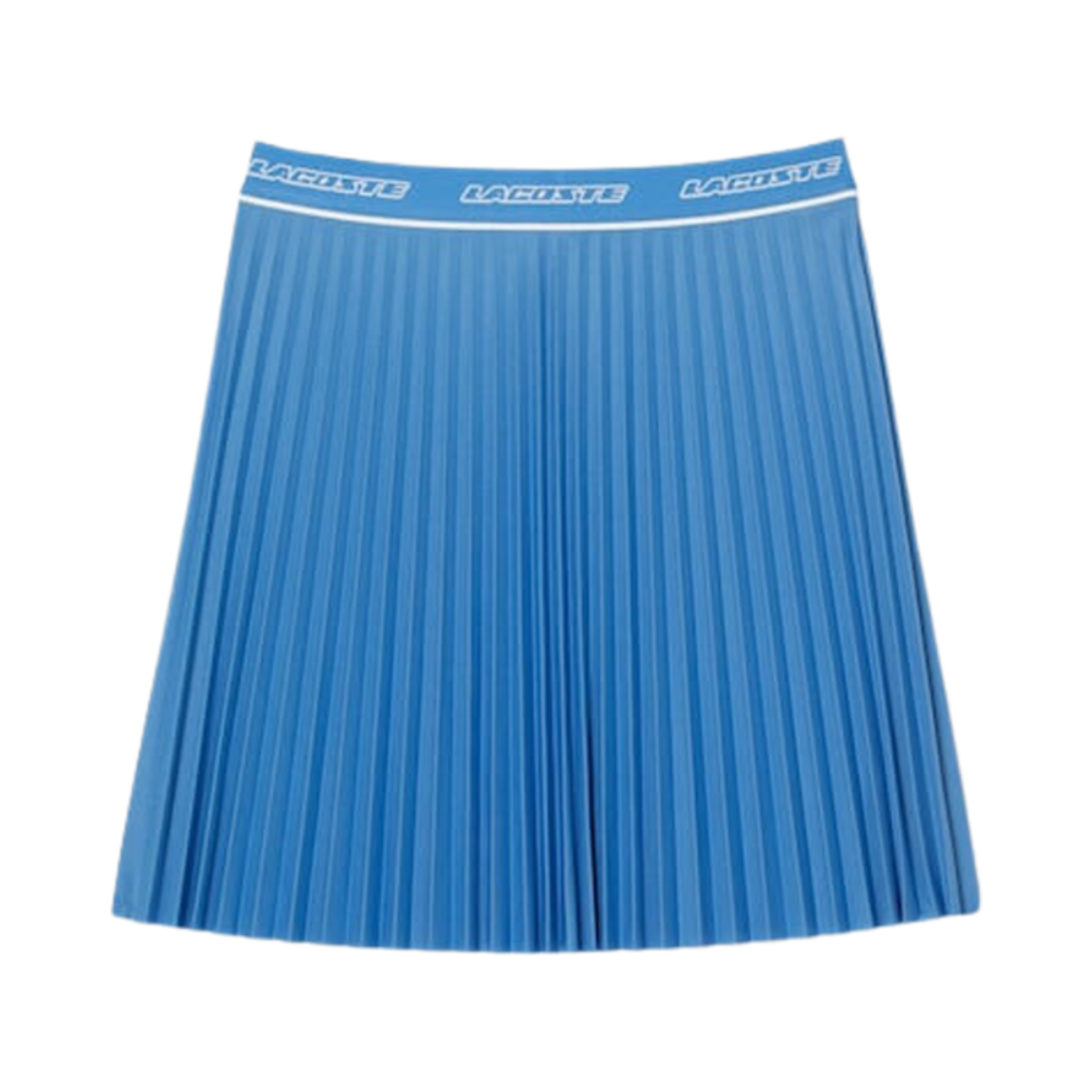 (W) 라코스테 로고 밴드 플리츠 스커트 블루((W) Lacoste Logo Band Pleats Skirt Blue) - 1