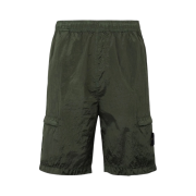 Stone Island L1721 Nylon Metal Garment Dyed Bermuda Shorts Olive Green - 22SS
