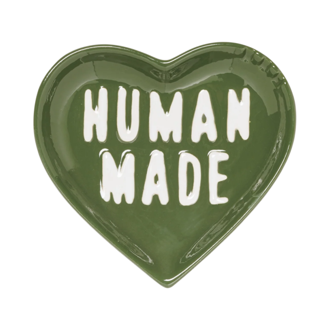 휴먼 메이드 하트 세라믹 트레이 그린(Human Made Heart Ceramics Tray Green)