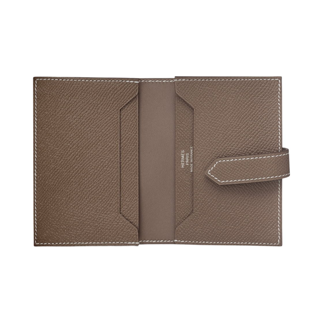 에르메스 베안 카드 홀더 앱송 & 팔라듐 하드웨어 에뚜쁘(Hermes Bearn Card Holder Epsom & Palladium Etoupe) - 2