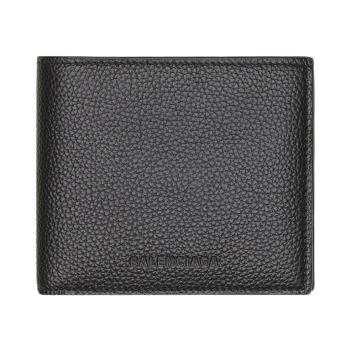 66403815YMY1000 Balenciaga Essential Square Folded Coin Wallet Black - 대표 이미지 #1