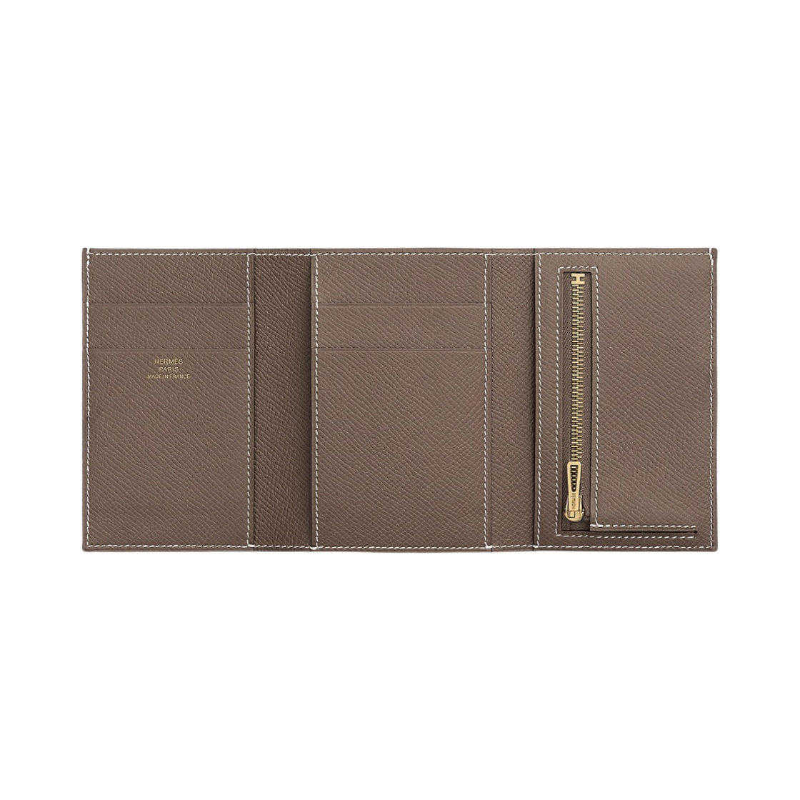 에르메스 베안 트라이폴드 지갑 앱송 & 골드 하드웨어 에뚜쁘(Hermes Bearn Wallet Epsom & Gold Etoupe) - 2