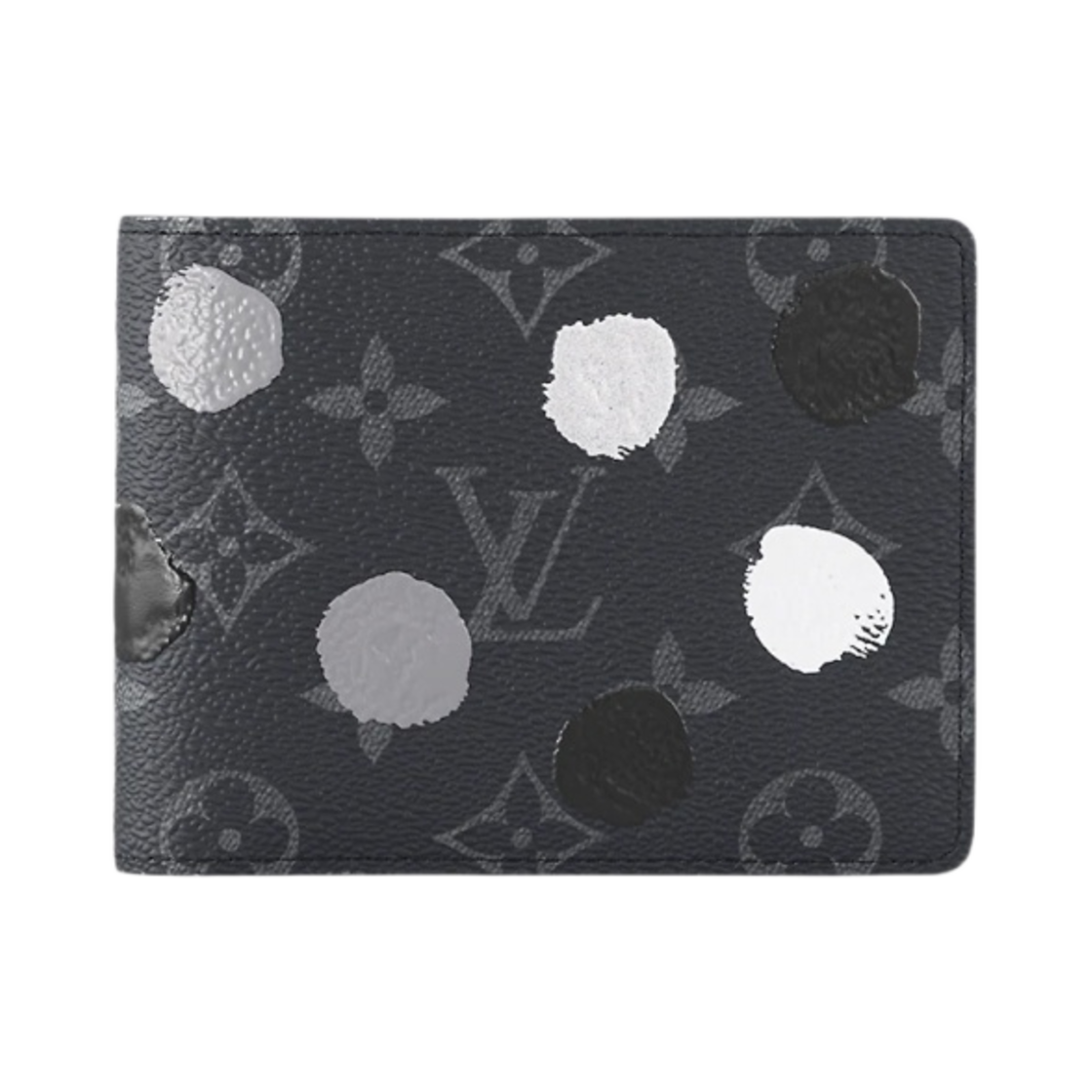 루이비통 x 야요이 쿠사마 멀티플 지갑 블랙 실버(Louis Vuitton x YK Multiple Wallet Black Silver) - 1