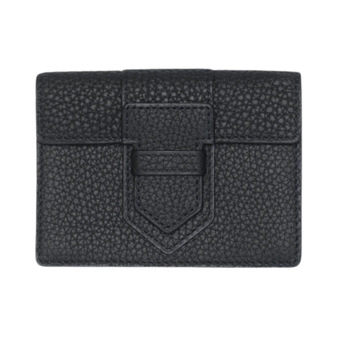 AB0396AQY099ZPA Delvaux Presse Card Holder Taurillon Soft Black