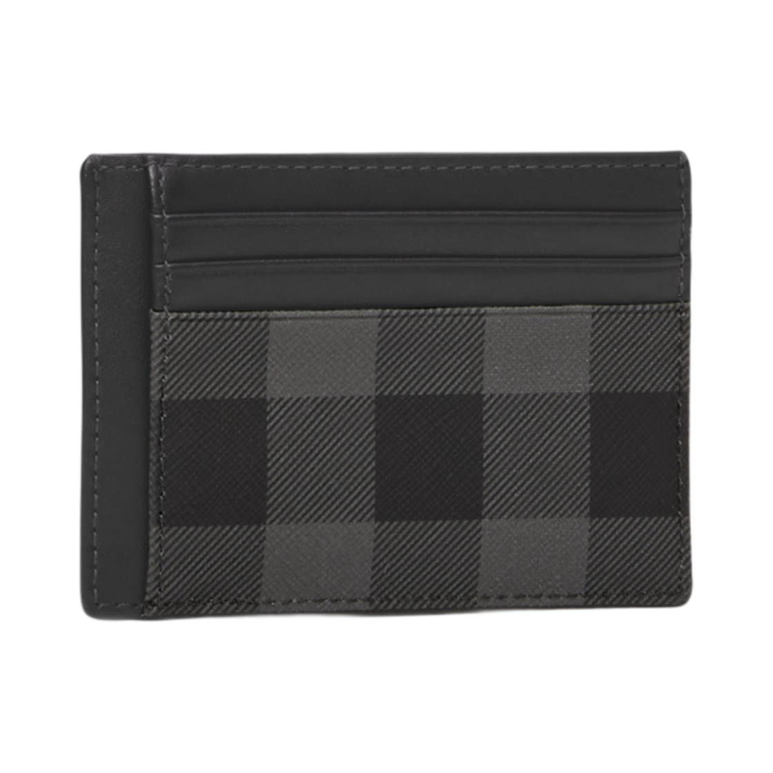 버버리 차콜 체크 머니 클립 카드 케이스 차콜(Burberry Charcoal Check Money Clip Card Case Charcoal) - 2
