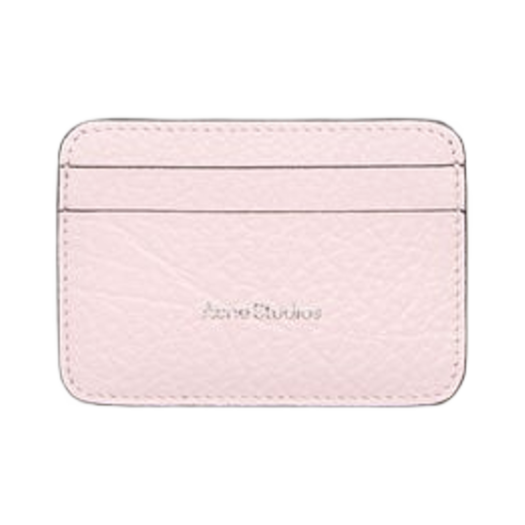 CG0245-AD5 Acne Studios Leather Card Holder Powder Pink