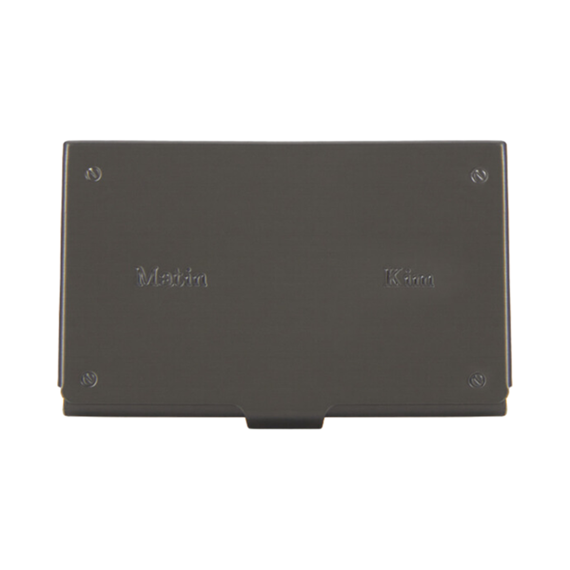 마뗑킴 시그니처 메탈 카드 홀더 블랙(Matin Kim Signature Metal Card Holder Black)