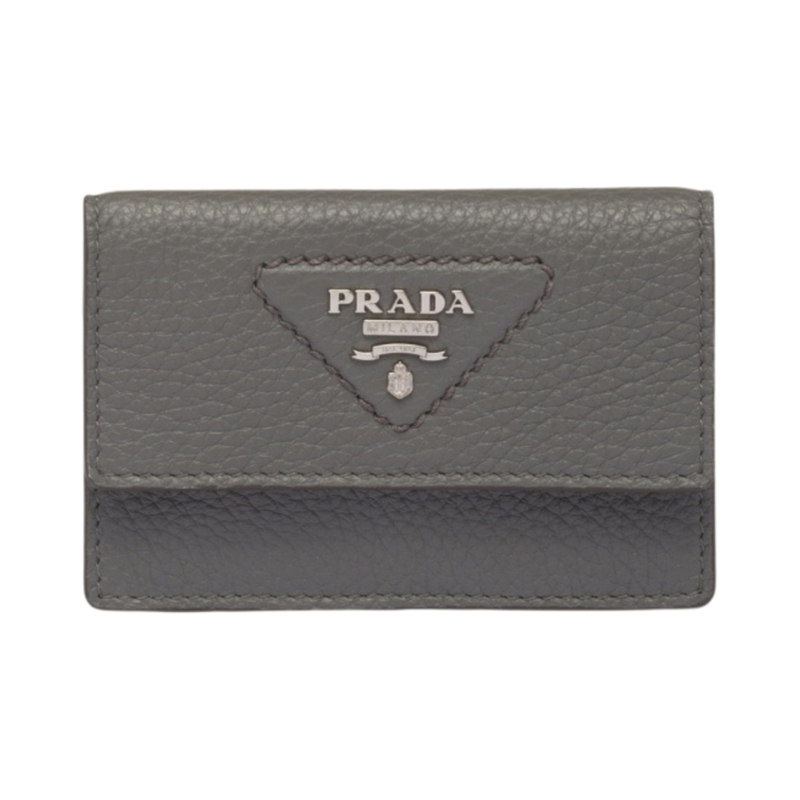 프라다 레더 카드 홀더 마블 그레이(Prada Leather Card Holder Marble Gray) - 1