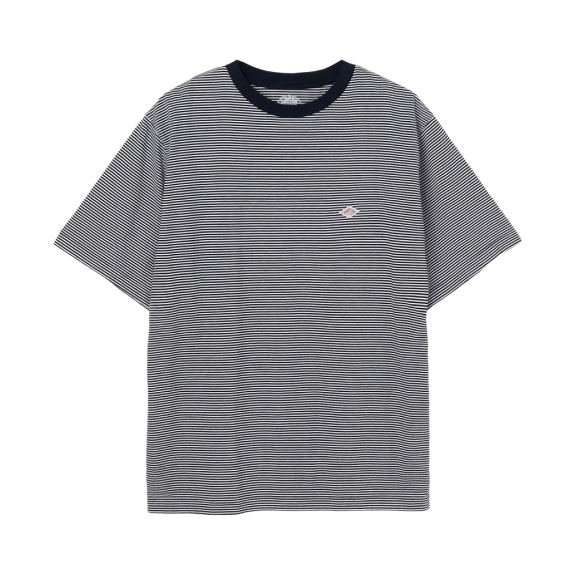 단톤 숏슬리브 이너 티셔츠 네이비 화이트(Danton Short Sleeve Inner T-Shirt Navy White)