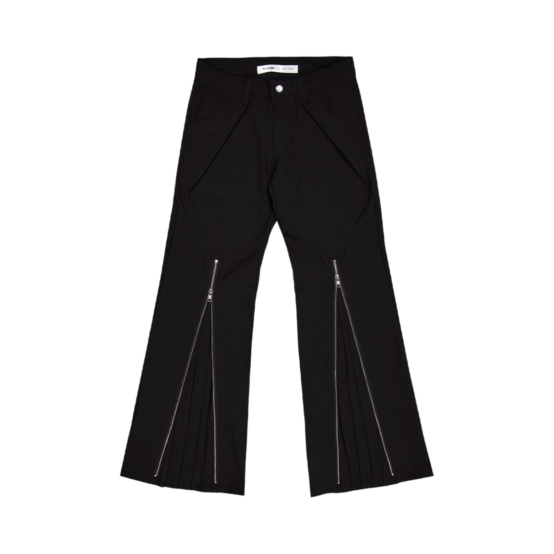 24FW-20 Full of Ssun Ghost In The Shell Zip Pleat Pants Black
