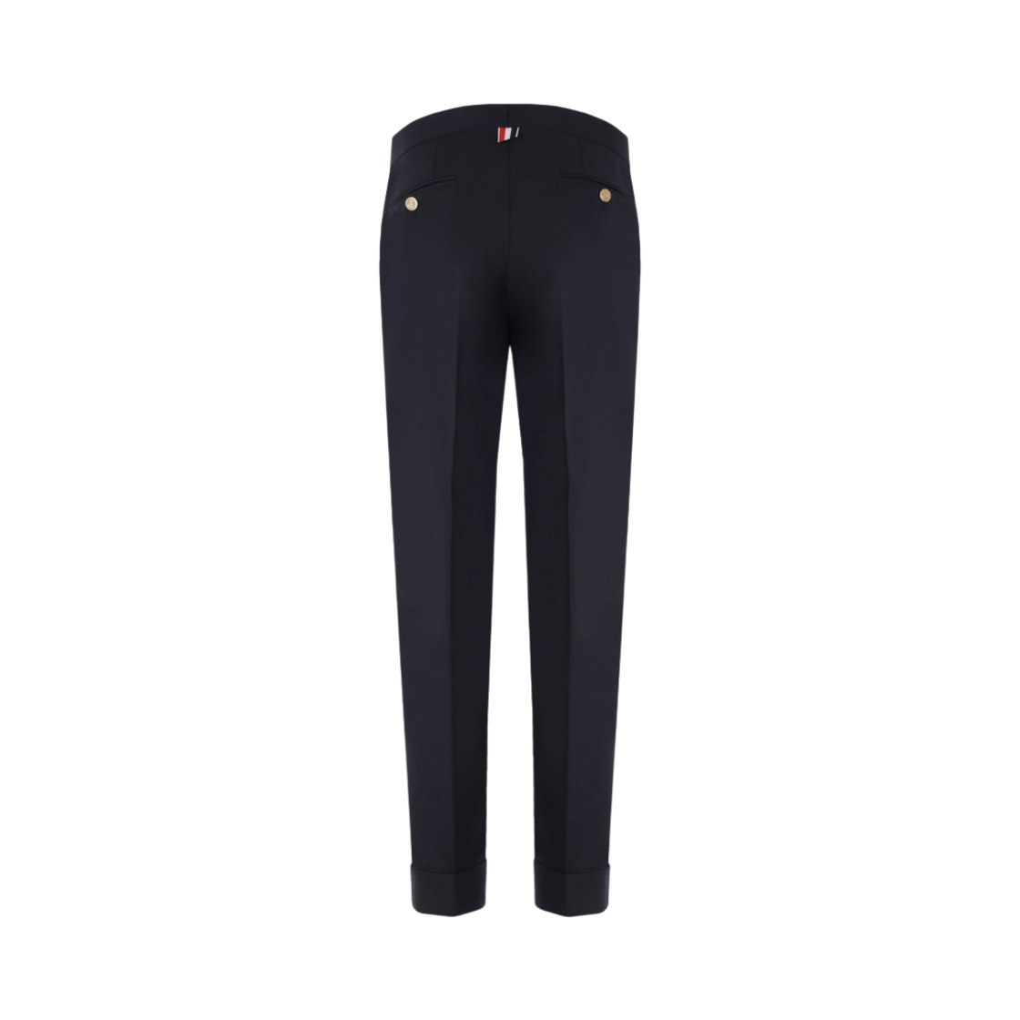 (W) 톰브라운 슈퍼 120수 트윌 로우 라이즈 스키니 트라우저 네이비((W) Thom Browne Super 120S Twill Low Rise Skinny Trouser Navy) - 2