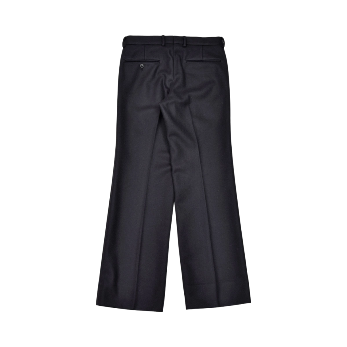 코모리 라이트 멜튼 파이프드 스템 팬츠 네이비 - 24AW(Comoli Light Melton Piped Stem Pants Navy - 24AW) - 2