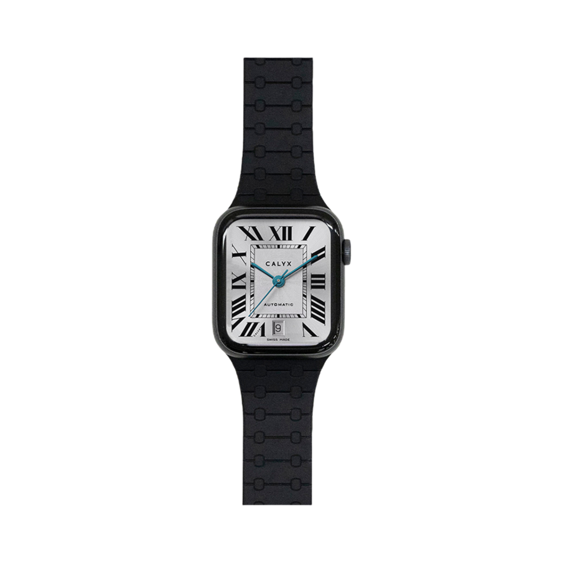 W-ASTP-SLMG-49BK CALYX Apple Watch 42(1~3th)/44/45/46/49mm Silicone Magnetic Strap Charcoal Black