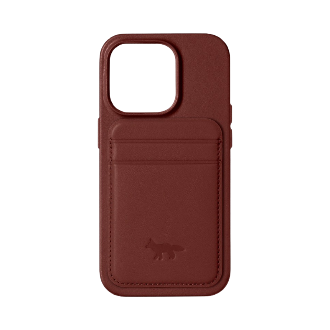 네이티브유니온 x 메종 키츠네 아이폰14프로 맥세이프 카드 케이스 와인 리스(Native Union x Maison Kitsune Fox iPhone 14Pro Magsafe Card Case Wine Lees)