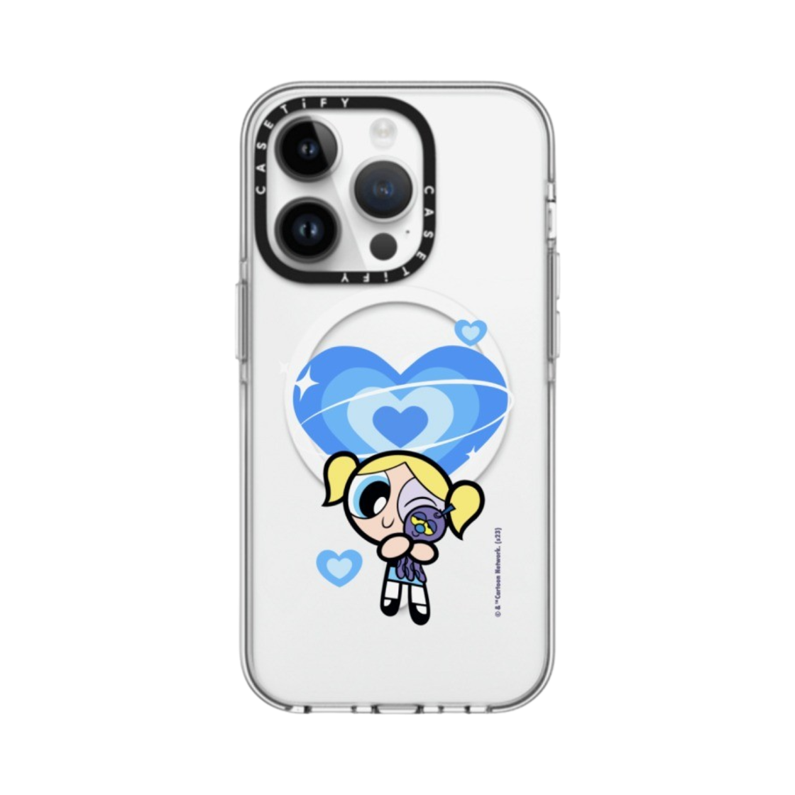 케이스티파이 x 파워퍼프걸 커스텀 아이폰 버블스 클리어 케이스 클리어(Casetify x The Powerpuff Girls Custom iPhone Bubbles Clear Case Clear) - 1