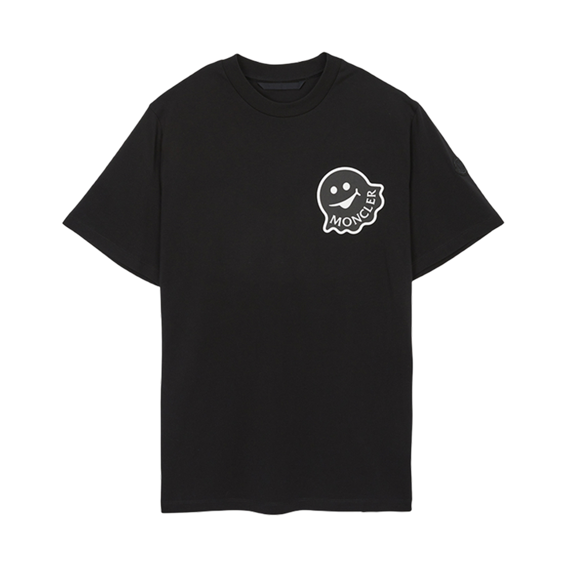 K1-091-8C00018-89AJS-998 Moncler Cartoon Logo Cotton T-Shirt Black - 25SS