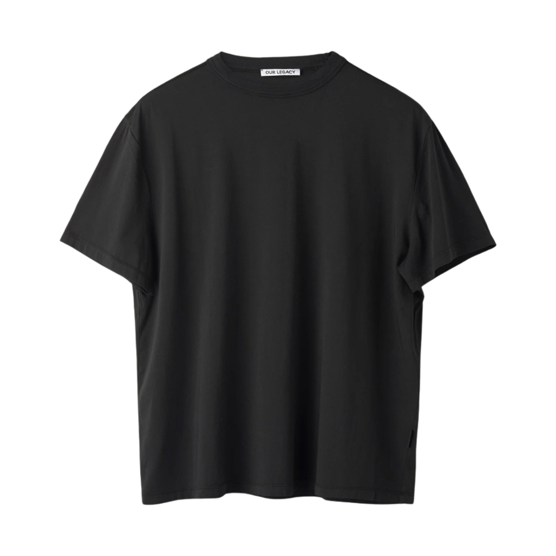 M2206NBL Our Legacy New Box T-Shirt Black Clean Jersey