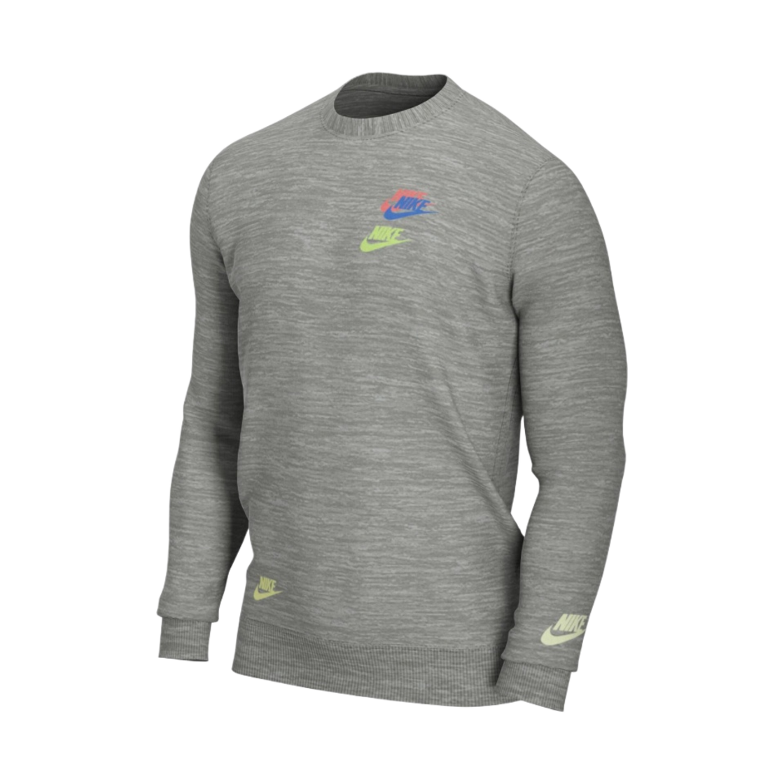 나이키 NSW 에센셜 프렌치 테리 크루넥 다크 그레이 헤더 - 아시아(Nike NSW Essential French Terry Crew Dark Grey Heather - Asia) - 1