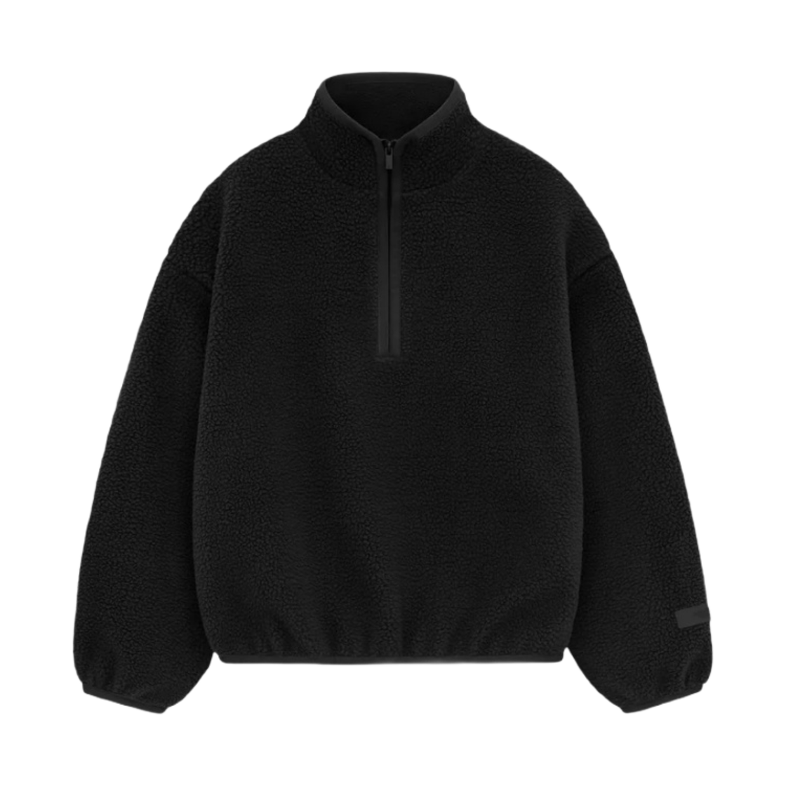 - (Kids) Essentials Polar Fleece Halfzip Mockneck Jet Black - 24SS