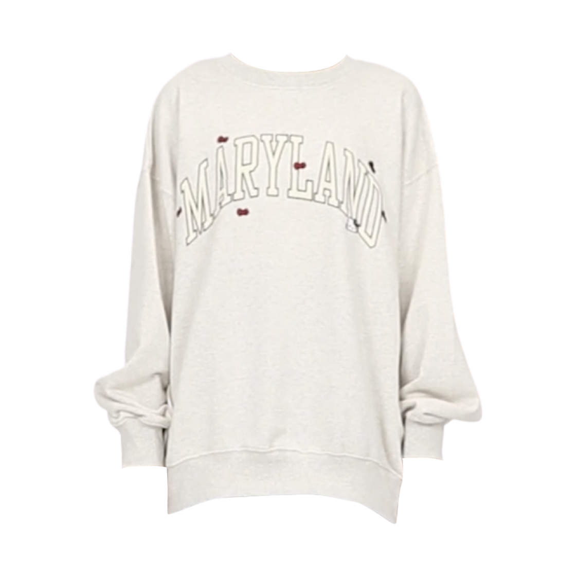 (W) 프릭스 스토어 x 헬로 키티 메릴랜드 스웨트셔츠 오프 화이트((W) Freak's Store x Hello Kitty Maryland Sweatshirt Off White)