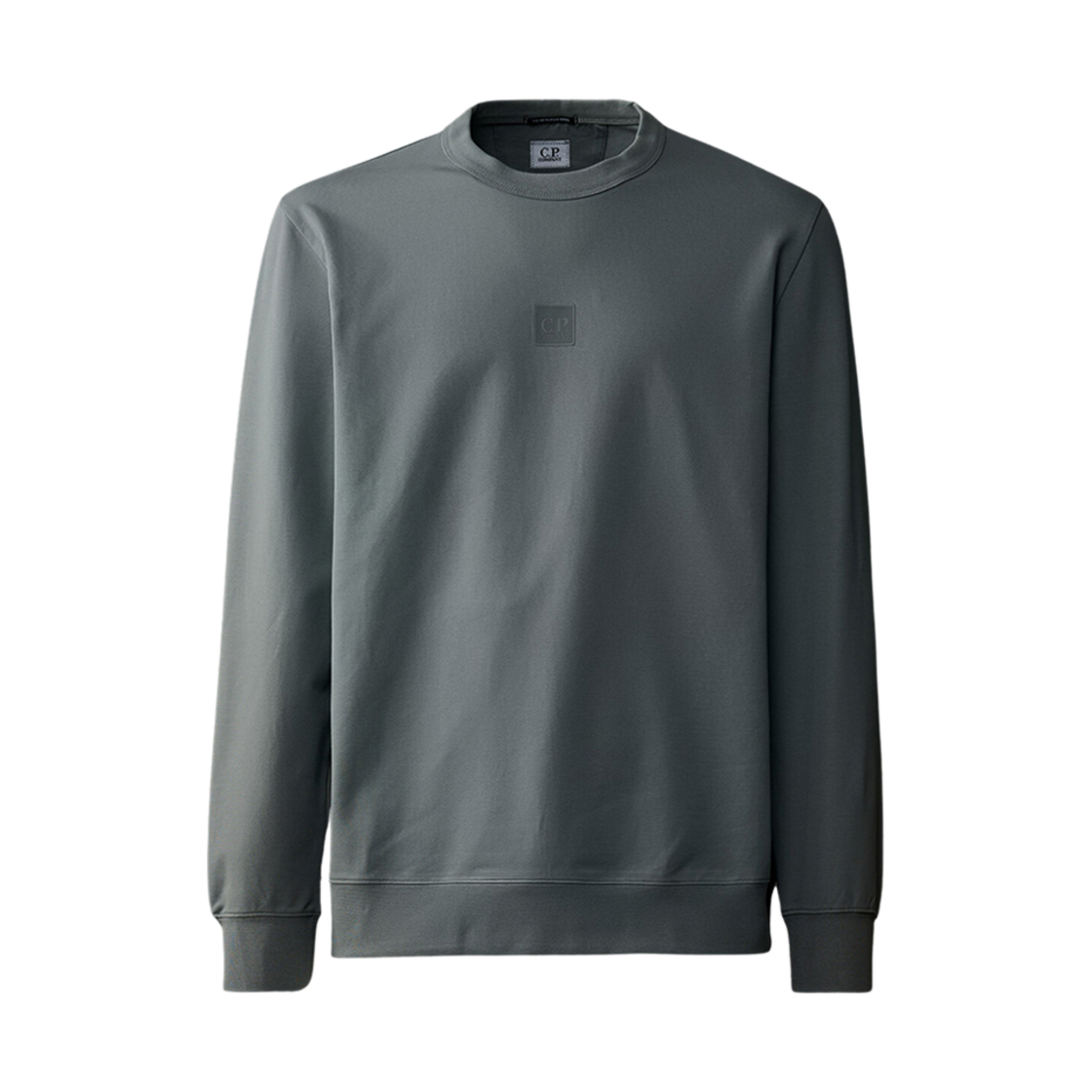 16CLSS230A006452W975 C.P. Company Metropolis Series Stretch Fleece Logo Sweatshirt Grey - 24SS