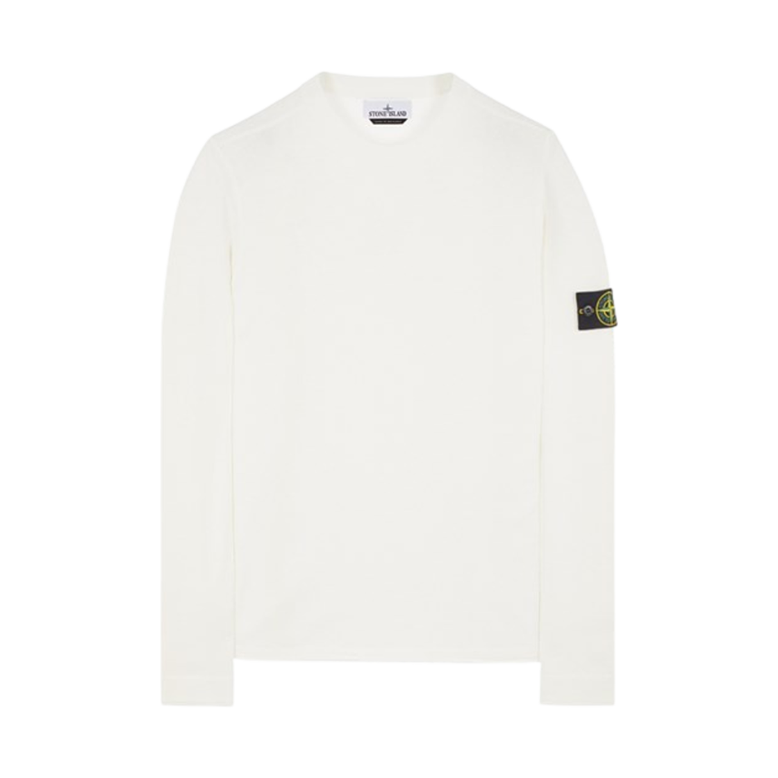 8015532B9-V0001 Stone Island 532B9 Raw Hand Cotton Crewneck Knit White - 24SS