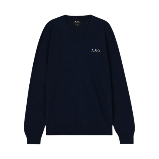 ★韓国の人気★【A.P.C.】★A.P.C. PULL ALOIS KNIT★BLUE★ W) 아페쎄 마린 가디건 블랙 | A.P.C. | KREAM