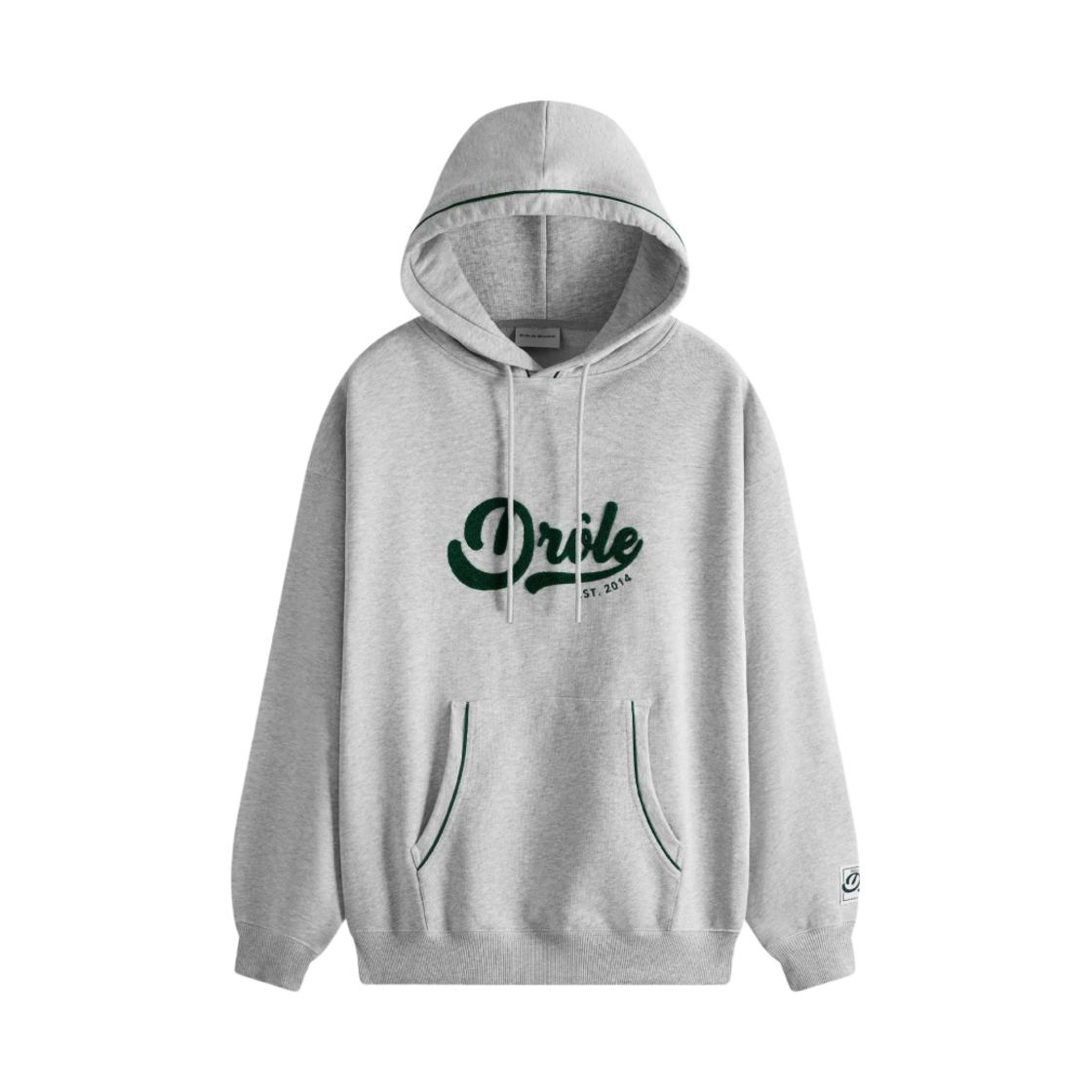 HO124-CO001-LGR Drole de Monsieur Drole Sport Le Hoodie Light Grey