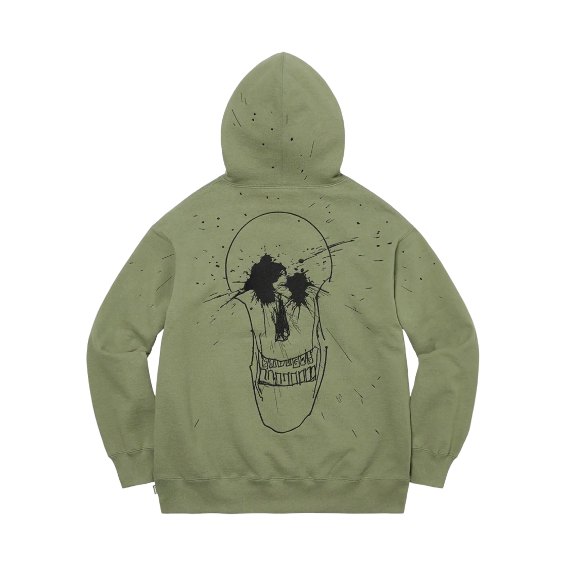 슈프림 랄프 스테드먼 스컬 후드 스웨트셔츠 라이트 올리브 - 22SS(Supreme Ralph Steadman Skull Hooded Sweatshirt Light Olive - 22SS) - 1