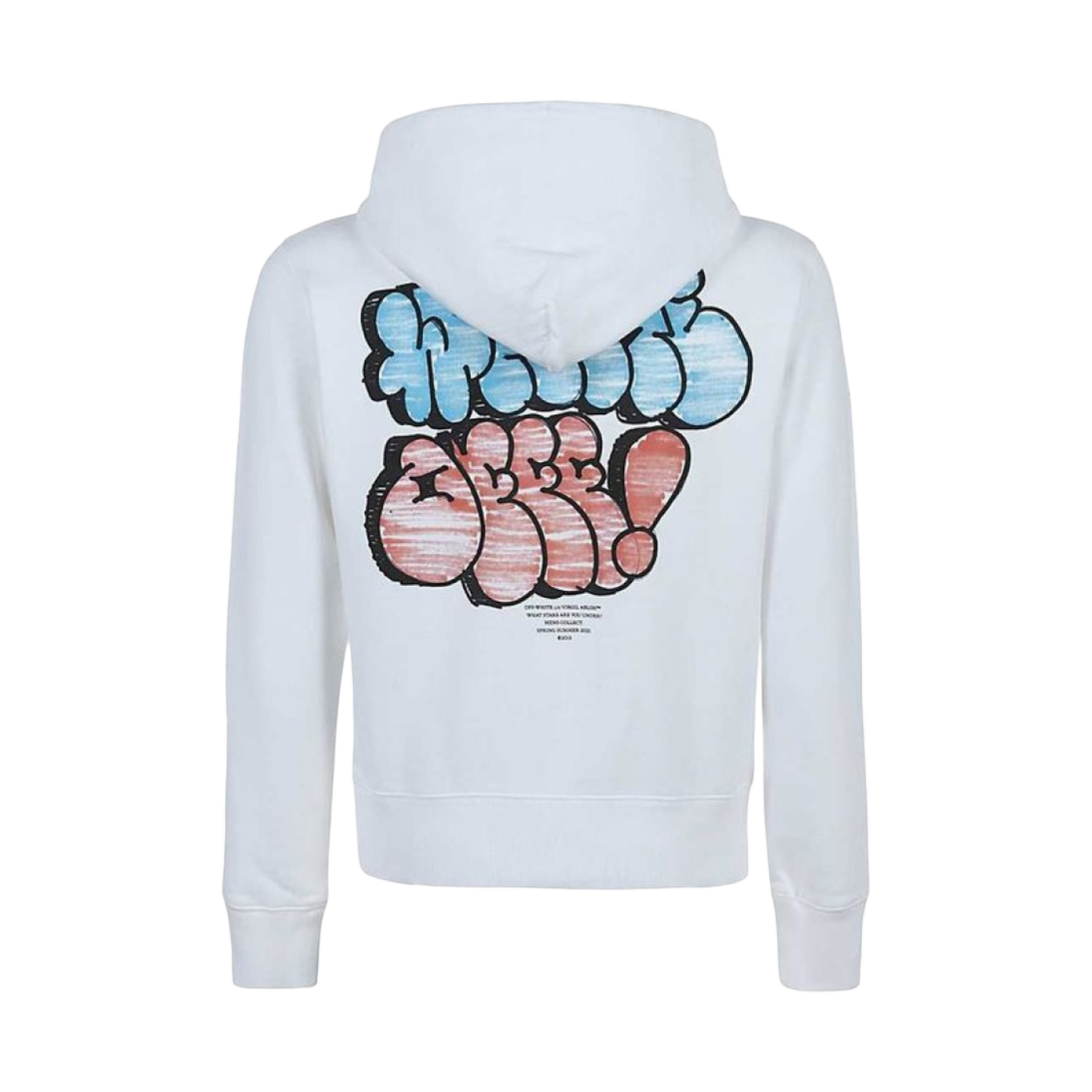 오프화이트 버블 그래피티 후드 화이트(Off-White Bubble Graffiti Hoodie White) - 1