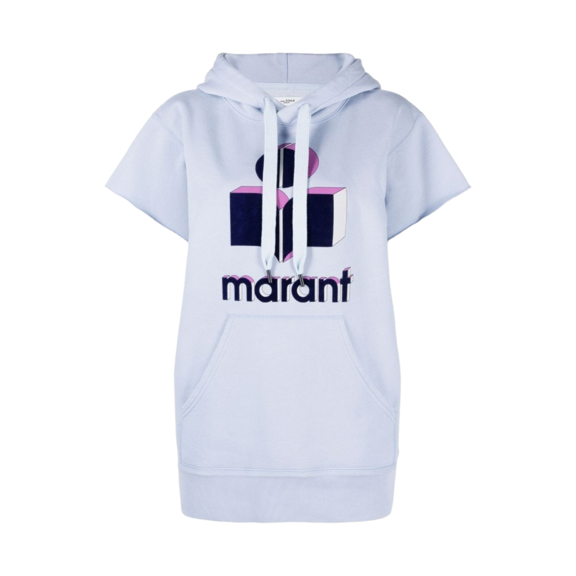SW0044-22P046E-30LU (W) Isabel Marant Milesy Logo Hoodie Sweatshirt Light Blue - 22SS