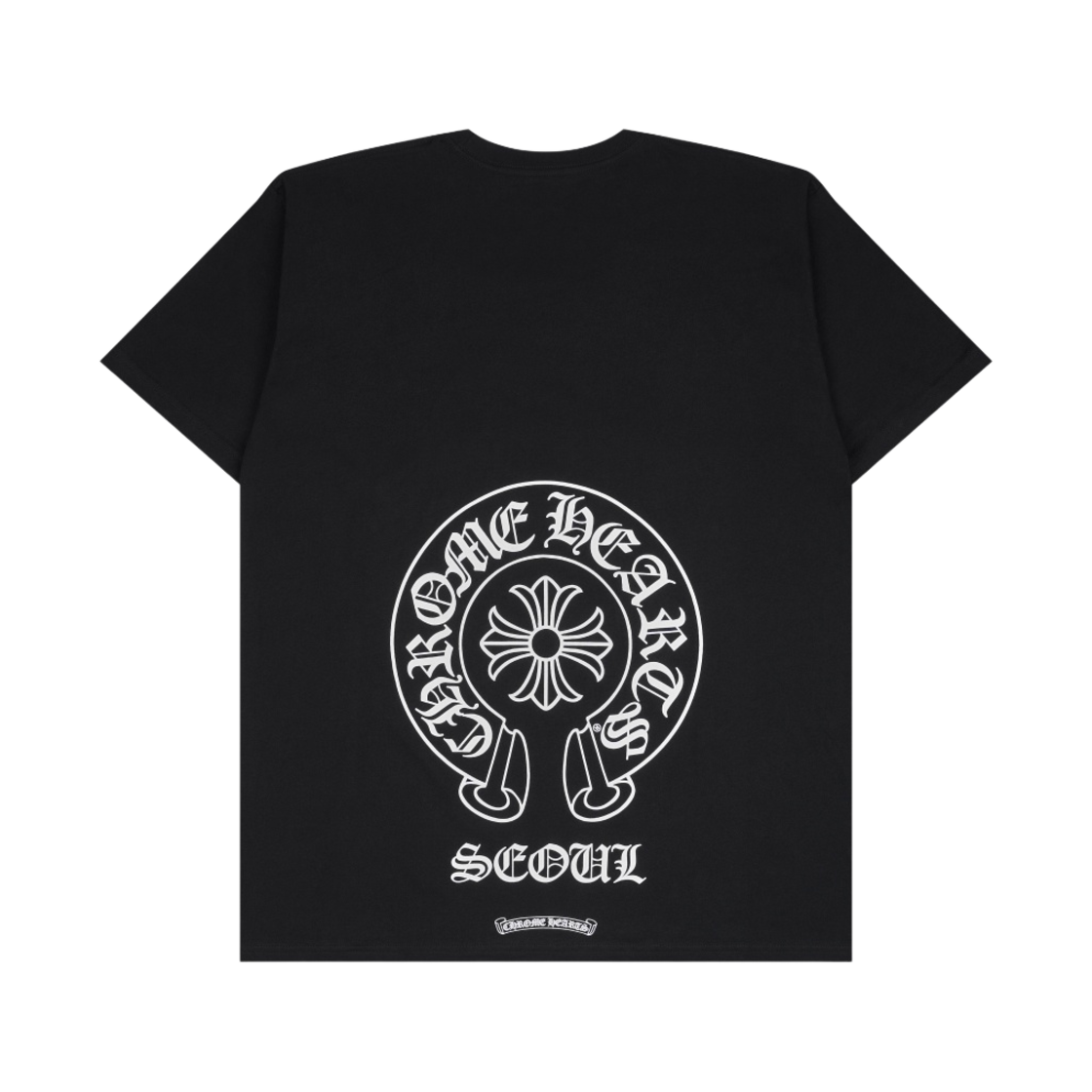 크롬하츠 홀스슈 로고 티셔츠 블랙 - 서울 한정(Chrome Hearts Horseshoe Logo T-Shirt Black - Seoul Exclusive)